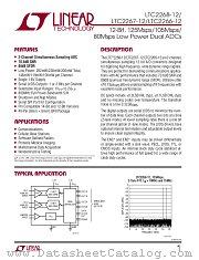 LTC2266-12 datasheet pdf Linear Technology