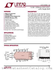 LTC2392-16 datasheet pdf Linear Technology
