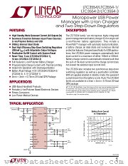 LTC3554-1 datasheet pdf Linear Technology