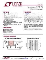 LTC3872 datasheet pdf Linear Technology