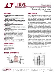 LTC4075HVX datasheet pdf Linear Technology