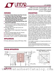 LTC4085 datasheet pdf Linear Technology