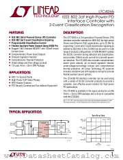 LTC4265 datasheet pdf Linear Technology