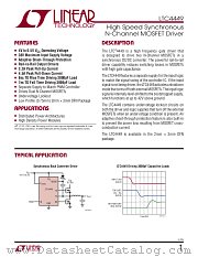 LTC4449 datasheet pdf Linear Technology