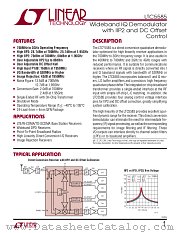 LTC5585 datasheet pdf Linear Technology