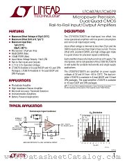LTC6079 datasheet pdf Linear Technology
