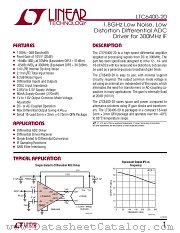 LTC6400-20 datasheet pdf Linear Technology