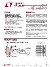 LTC6412 datasheet pdf Linear Technology