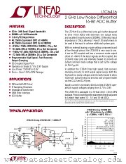 LTC6416 datasheet pdf Linear Technology