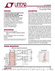 LTC6603 datasheet pdf Linear Technology