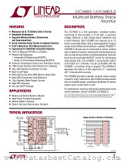 LTC6803-3 datasheet pdf Linear Technology