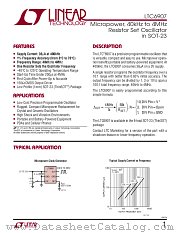 LTC6907 datasheet pdf Linear Technology