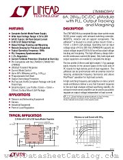 LTM4603HV datasheet pdf Linear Technology