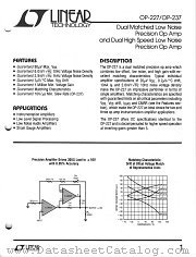 OP-227 datasheet pdf Linear Technology