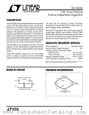 RH1083M datasheet pdf Linear Technology