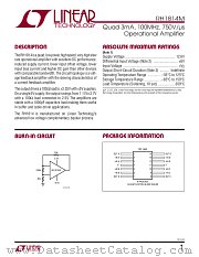 RH1814M datasheet pdf Linear Technology