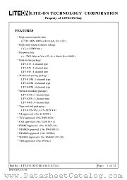 LTV-815 datasheet pdf Lite-On Technology Corporation