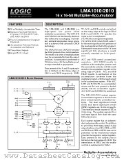 LMA1010 datasheet pdf LOGIC Devices Incorporated