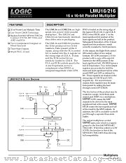 LMU216JC25 datasheet pdf LOGIC Devices Incorporated