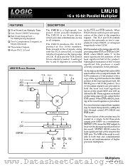 LMU18 datasheet pdf LOGIC Devices Incorporated