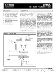 LMU217 datasheet pdf LOGIC Devices Incorporated