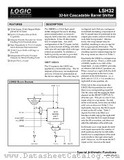LSH32 datasheet pdf LOGIC Devices Incorporated