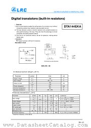 DTA114EKA datasheet pdf Leshan Radio Company