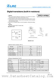 DTC114YKA3 datasheet pdf Leshan Radio Company