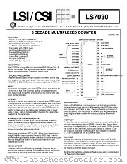 LS7030 datasheet pdf LSI Computer Systems