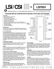 LS7031 datasheet pdf LSI Computer Systems