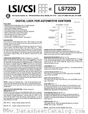 LS7220 datasheet pdf LSI Computer Systems