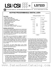 LS7223 datasheet pdf LSI Computer Systems