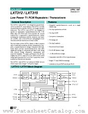 LXT315 datasheet pdf Level One