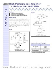 AM-AMC-145 datasheet pdf Tyco Electronics