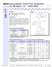 AM-177 datasheet pdf Tyco Electronics