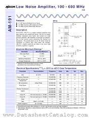 AM-191PIN datasheet pdf Tyco Electronics
