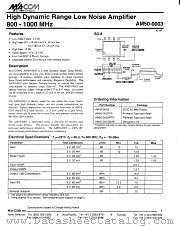 AM50-0003 datasheet pdf Tyco Electronics