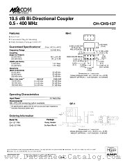 CH-CHS-137 datasheet pdf Tyco Electronics