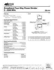 DS-4-4BNC datasheet pdf Tyco Electronics