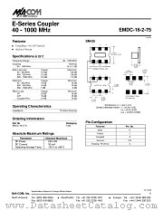 EMDC-16-2-75 datasheet pdf Tyco Electronics