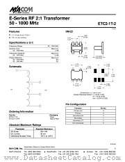 ETC2-1T-2TR datasheet pdf Tyco Electronics