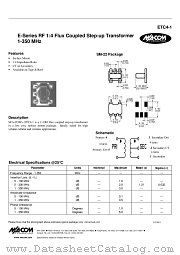 ETC4-1 datasheet pdf Tyco Electronics