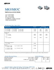 M83M83C datasheet pdf Tyco Electronics