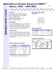 MA4EX180H-1225T datasheet pdf Tyco Electronics
