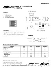 MABAES0032 datasheet pdf Tyco Electronics