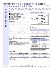 MASWSS0024 datasheet pdf Tyco Electronics