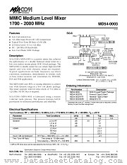 MD54-0003 datasheet pdf Tyco Electronics