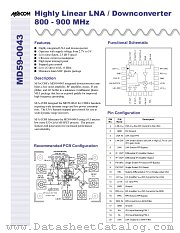 MD59-0043TR datasheet pdf Tyco Electronics