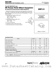 MRF141 datasheet pdf Tyco Electronics