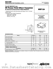 MRF154 datasheet pdf Tyco Electronics